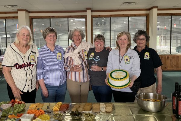 HPOY anniversary celebration attendees. Left to right: Left to Right: Sarah Jane Martin, Sherry Arndt, Leigh Olejer, Arlene Gaitan, Bess Bruton, and Carolyn VandenBerg.